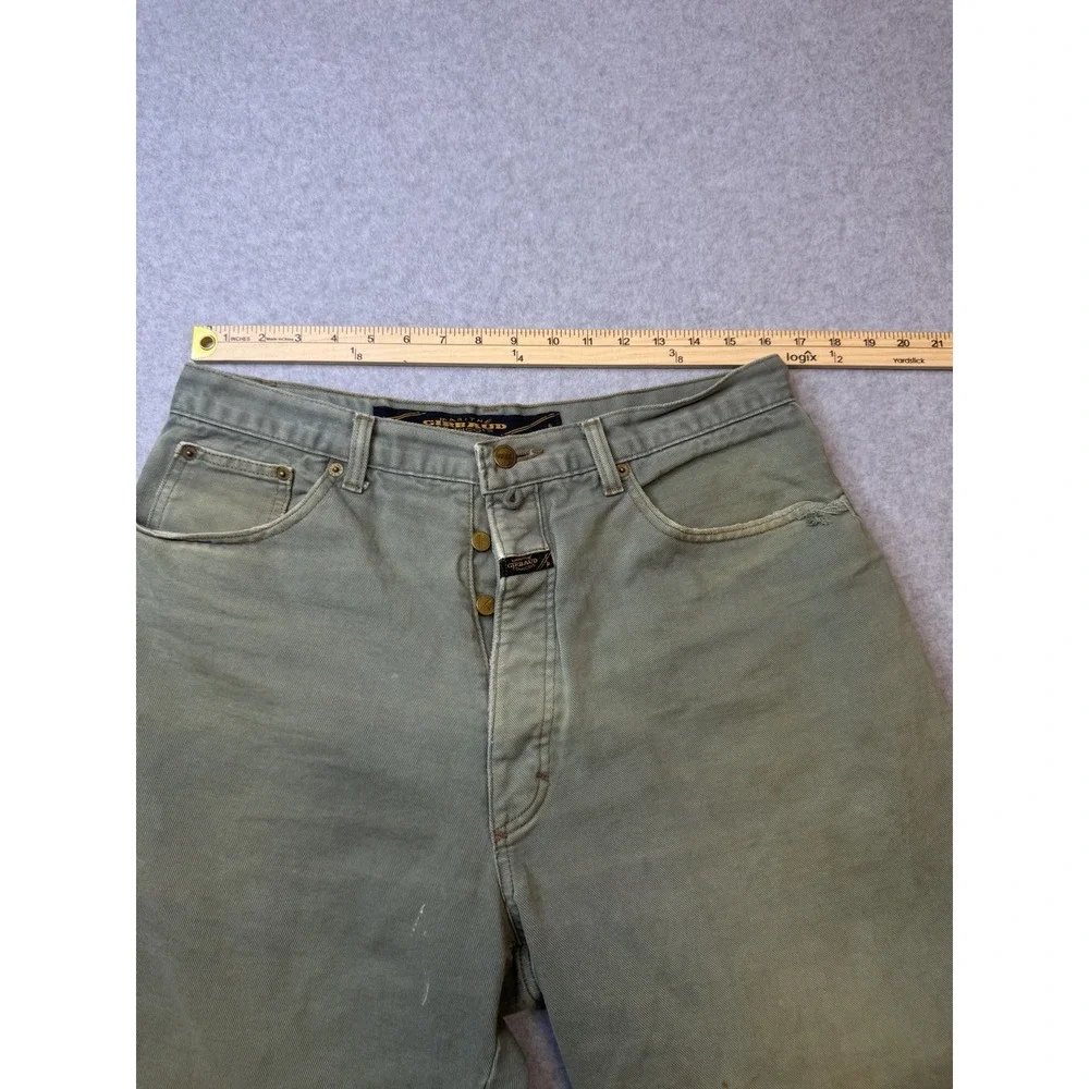 Vintage Marithe Francois Girbaud Shorts Mens 34 (Fit 32)  GreenDenim 90s USA Y2K